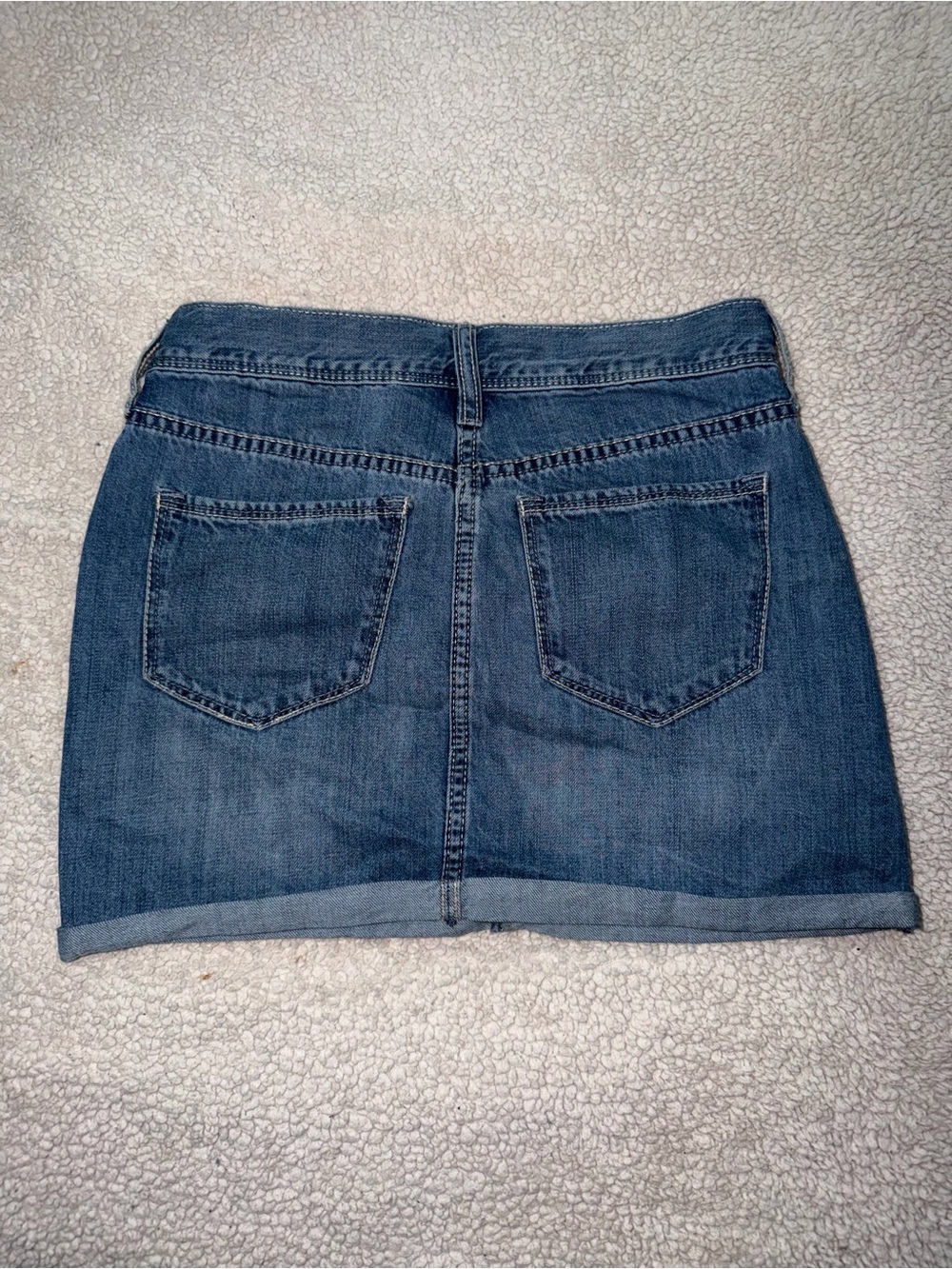 Old Navy Dark Blue Denim Mini Skirt
